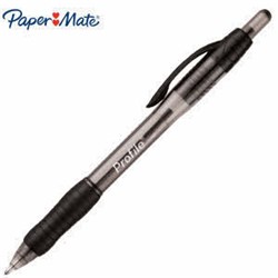 PAPERMATE PROFILE BALLPOINT Retractable Pen 1.4mm BLACK